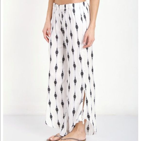 Eberjey Voyeur Ananda Swim Cover Up Lounge Pants Side Leg Tie Lead S - Picture 3 of 7